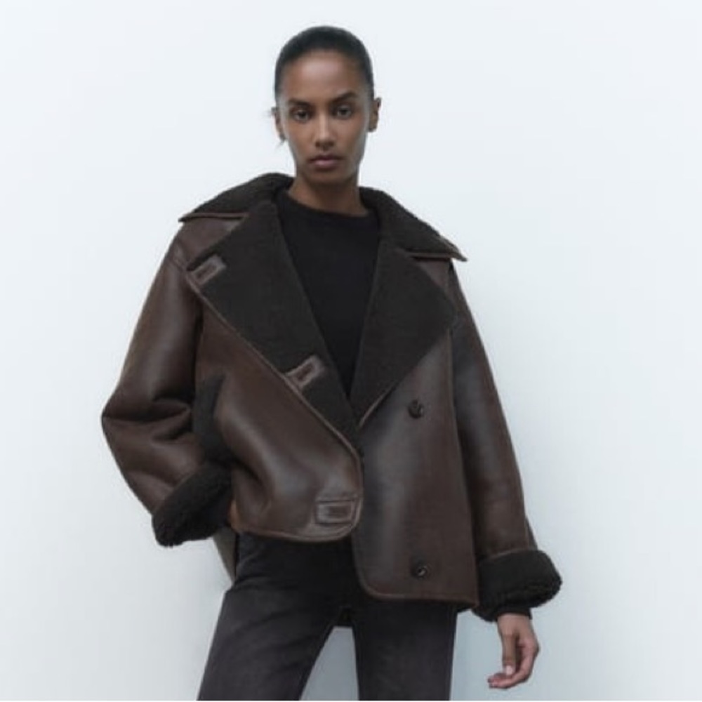 ZARA DOUBLE FACED JACKET- new!!